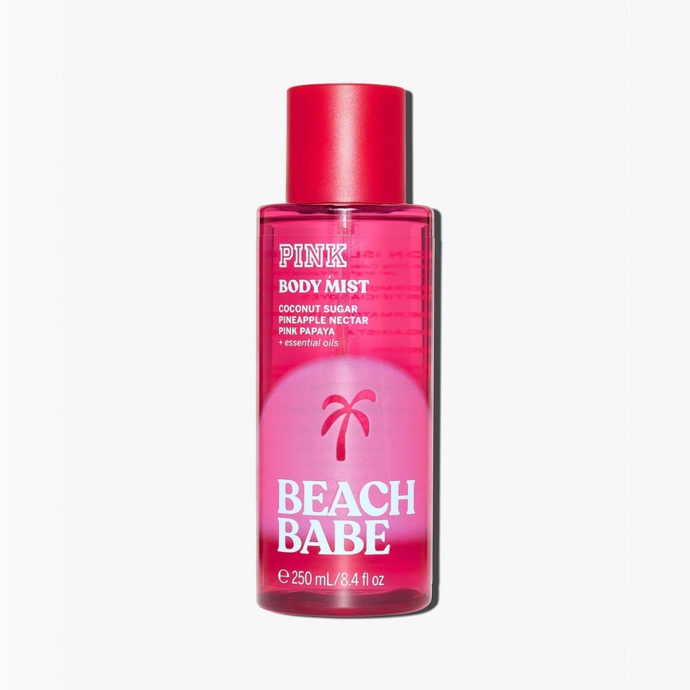 🆕 PINK VICTORIAS SECRET BEACH BABE FRAGRANCE MIST